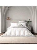 Bedeck of Belfast Astrid Cotton Percale Duvet Cover Set, White/Multi - McGrocer
