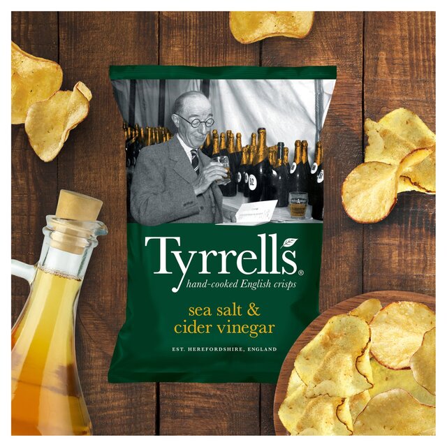 Tyrrells Sea Salt & Cider Vinegar Sharing Crisps   150g - McGrocer