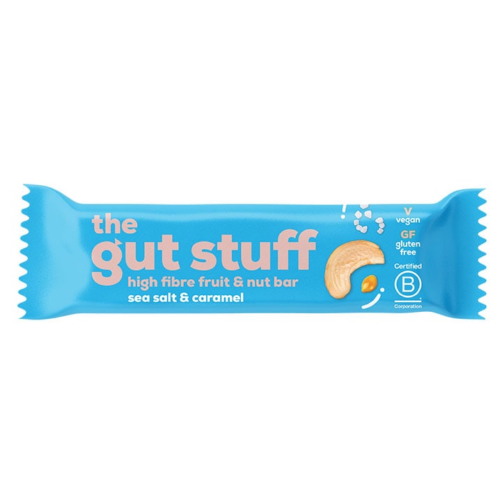 The Gut Stuff Sea Salt & Caramel Fruit & Nut High Fibre Bar 35g GOODS Holland&Barrett