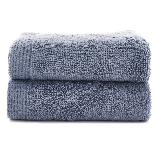 100% Cotton Egyptian Spa Face Cloths Midnight   2 per pack - McGrocer