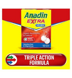 Anadin Extra Triple Action - 12 Soluble Tablets