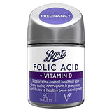 Boots Folic Acid + Vitamin D 60 Tablets (2 month supply)