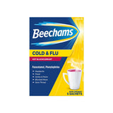 Beechams Rhume et Grippe Cassis Chaud - 5 Sachets 