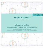 Couverture en mousseline de coton Aden Anais Essentials Lapins rougissants
