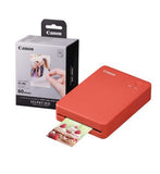Canon Selphy QX20 Instant Photo Printer - Terracotta Red - Printer  60 Shot Pack