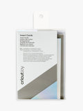 Lot de 15 cartes d'insertion Cricut Joy argentées holographiques A1 L12,5 x l8,9 cm 