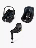 Maxi-Cosi Pebble S and Pearl S Car Seats with FamilyFix S Car Seat Base Modular Bundle, Tonal Black - McGrocer