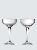 Waterford Crystal Mixology Circon Cut Glass Coupe Cocktail Glass Set Of 2 120Ml Clear