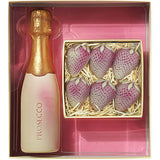 Chocolat sur chocolat, fraises et Prosecco, bouteille de 375 g