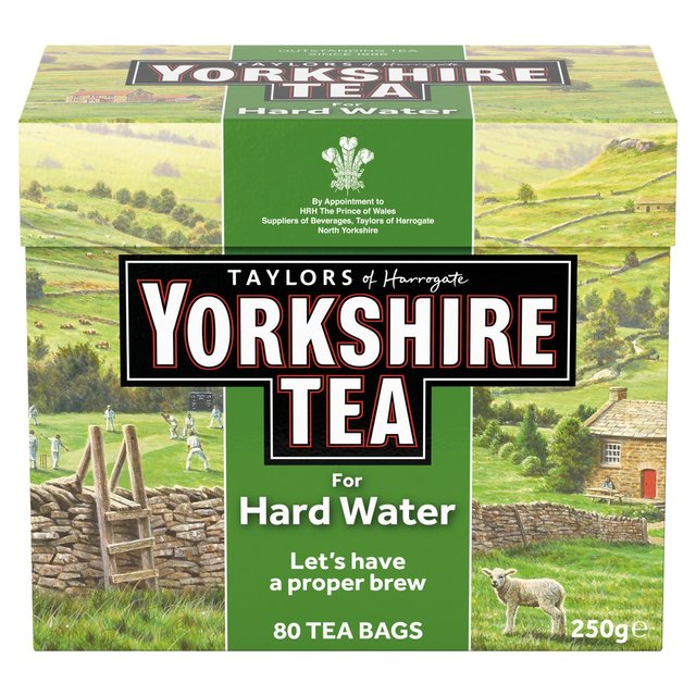 Yorkshire Hard Water Teabags   80 per pack GOODS M&S   