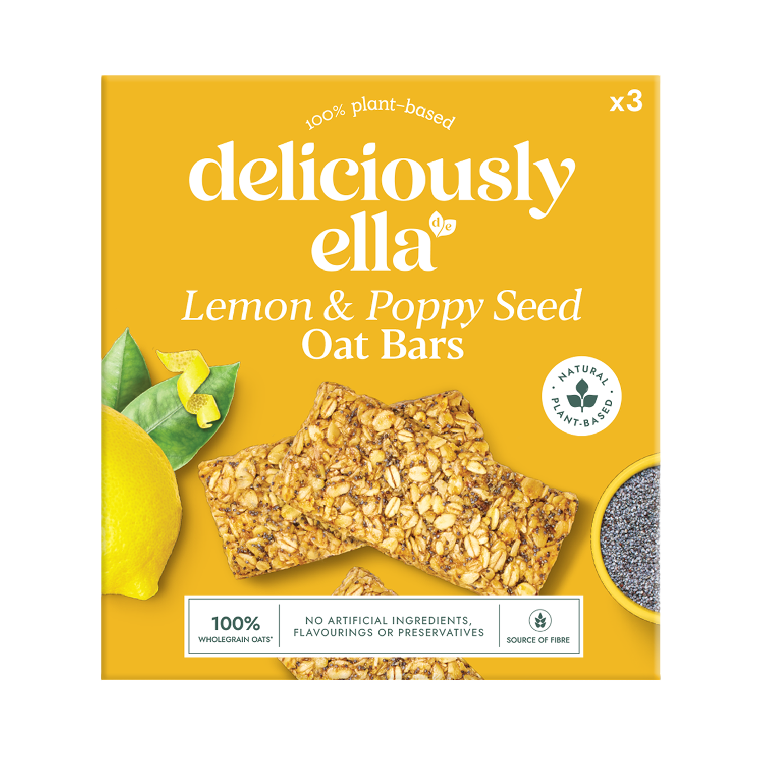 Deliciously Ella Apple Raisin & Cinnamon Oat Bar Multipack 3 x 50g - McGrocer