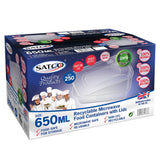 SATCO Plastic Takeaway Containers 250 x 650ml