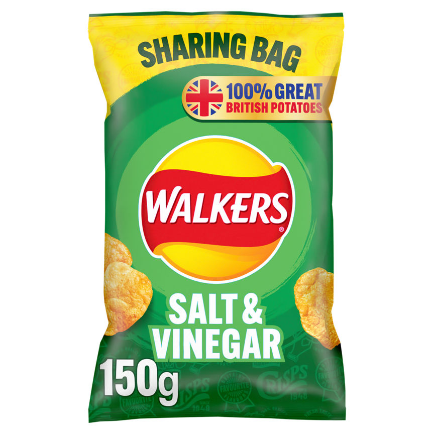 Walkers Salt & Vinegar Sharing Crisps - McGrocer