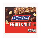 Snickers Fruit & Nut Milk Chocolate Snack Bars Multipack   128g - McGrocer