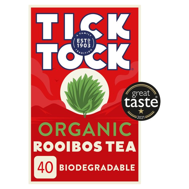 Tick Tock Organic Rooibos Redbush Tea Bags   40 per pack GOODS M&S   