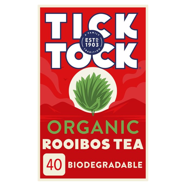 Tick Tock Organic Rooibos Redbush Tea Bags   40 per pack GOODS M&S   