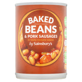 Sainsbury's Baked Beans In Tomato Sauce With Sausages 400g