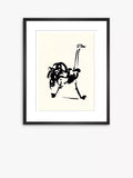John Lewis Pablo Picasso 'Autruche' Ostrich Framed Print, 47 x 37cm, Black/White - McGrocer
