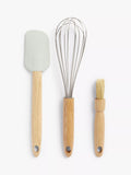 Ustensiles de cuisine John Lewis Leckford Farm, lot de 3, certifiés FSC (bois de chêne)