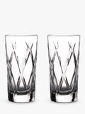 Waterford Crystal Gin Journeys Olann Cut Glass Highballs Set Of 2 400Ml Clear