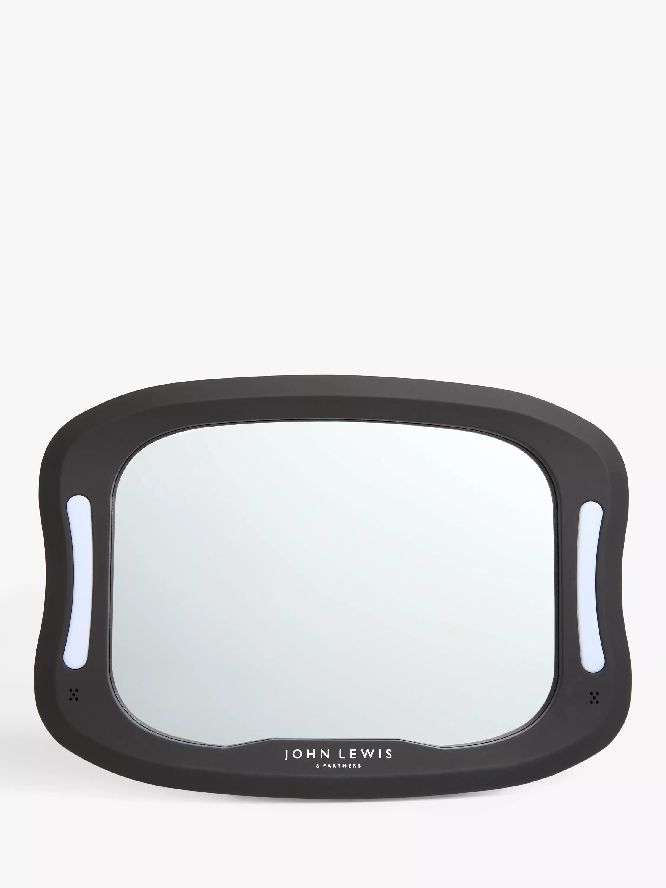 John Lewis Light Up Car Mirror, Black - McGrocer