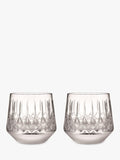 Waterford Crystal Lismore Arcus Cut Glass Tumbler Set Of 2 340Ml Clear