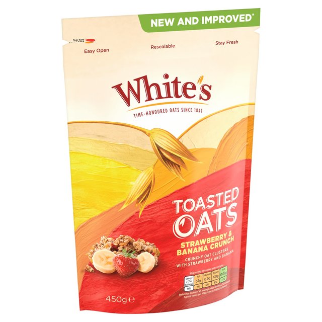 White's Toasted Oats Strawberry & Banana Crunch   450g GOODS M&S   