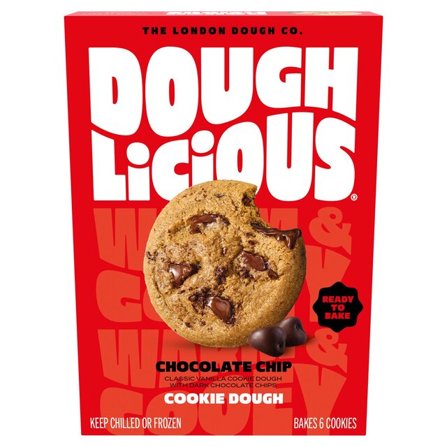 Doughlicious Chocolate Chip Ready to Bake Cookie Dough   204g - McGrocer