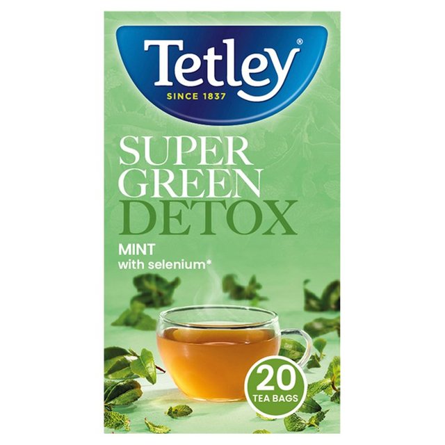 Tetley Super Green Detox Mint Tea Bags   20 per pack GOODS M&S   
