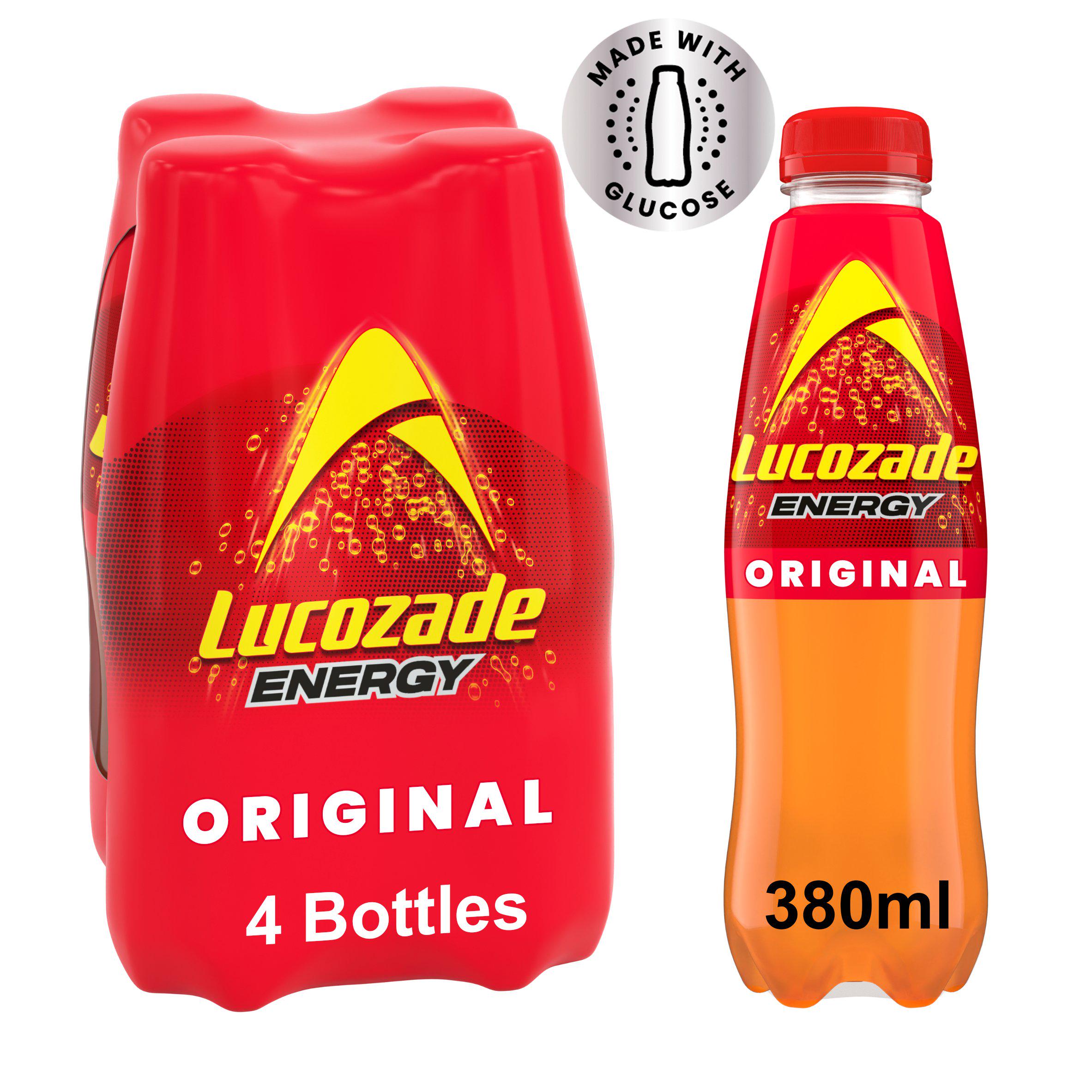 Lucozade Energy Drink Original 4x380ml - McGrocer