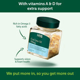 Holland & Barrett Pure Cod Liver Oil 500mg 120 Capsules - 999061