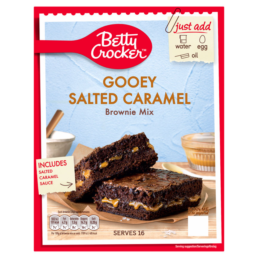 Betty Crocker Delights Gooey Salted Caramel Brownie Mix - McGrocer