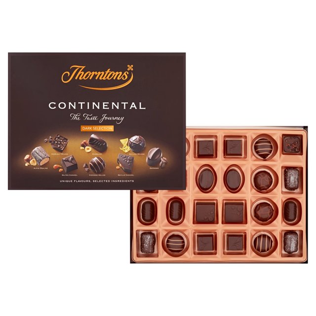 Thorntons Continental Dark Selection Box of Chocolates   264g GOODS M&S   