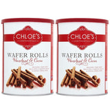 Rouleaux de gaufrettes au cacao et aux noisettes Chloes 2 x 400 g 