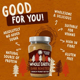 Whole Earth Dark Roasted Peanut Butter   340g