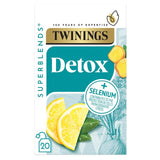 Twinings Superblends Detox with Lemon Ginger & Fennel   20 per pack - McGrocer