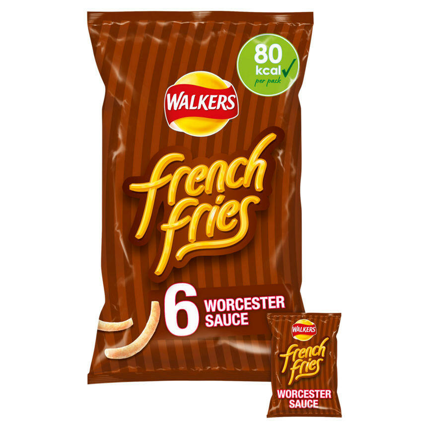 Walkers French Fries Worcester Sauce Multipack Crisps GOODS ASDA   