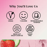 Twinings Superblends Glow with Strawberry Cucumber  Green Tea