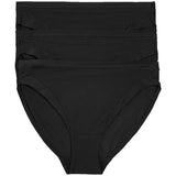 MS Modal High Leg Knickers 3 Pack 8 Black