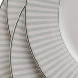 MS Collection 12 Piece Hampton Dinner Set Grey