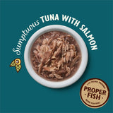 Lilys Kitchen Shredded Fillets Tuna  Salmon in Broth Wet Food for Cats