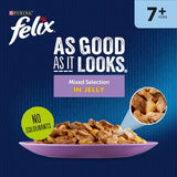 Felix As Good As it Looks Senior 7 Mixed in Jelly Wet Cat Food