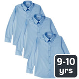 MS Boys Regular Fit Easy to Iron Shirts 9-10 Years Blue