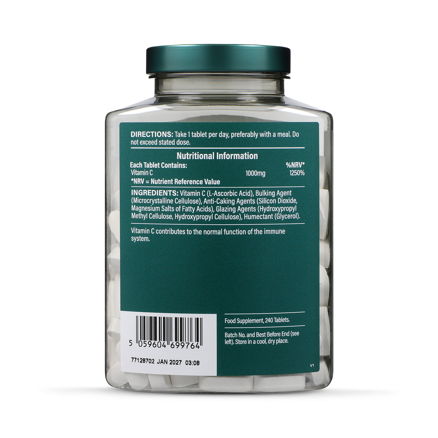 Holland & Barrett Vitamin C 1000mg 60 Tablets - 998397