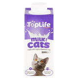 Lait de vache à teneur réduite en lactose TopLife pour chats 200 ml
