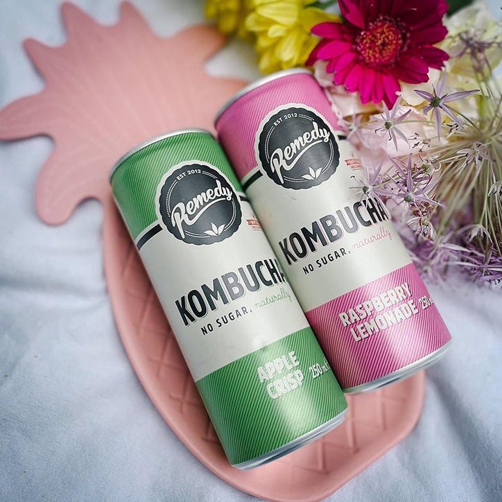 Remedy Kombucha Ginger Lemon 4 x 330ml - McGrocer