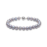 6-7mm Cultured Freshwater Grey Pearl Bracelet, 18ct White Gold - McGrocer
