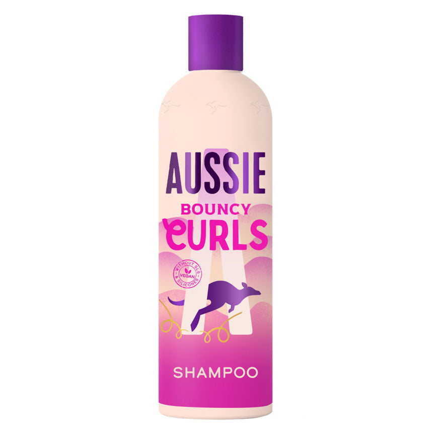 Aussie Bouncy Curls Hydrating Shampoo  For Wavy & Curly Hair  Jojoba, Macadamia Nut & Coconut Oils - McGrocer