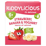 Kiddylicious Strawberry Banana  Yoghurt Pouch Baby Food 4x100g