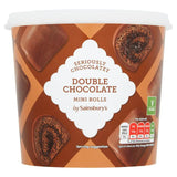 Mini-rouleaux au chocolat double de Sainsbury's, boîte de 295 g